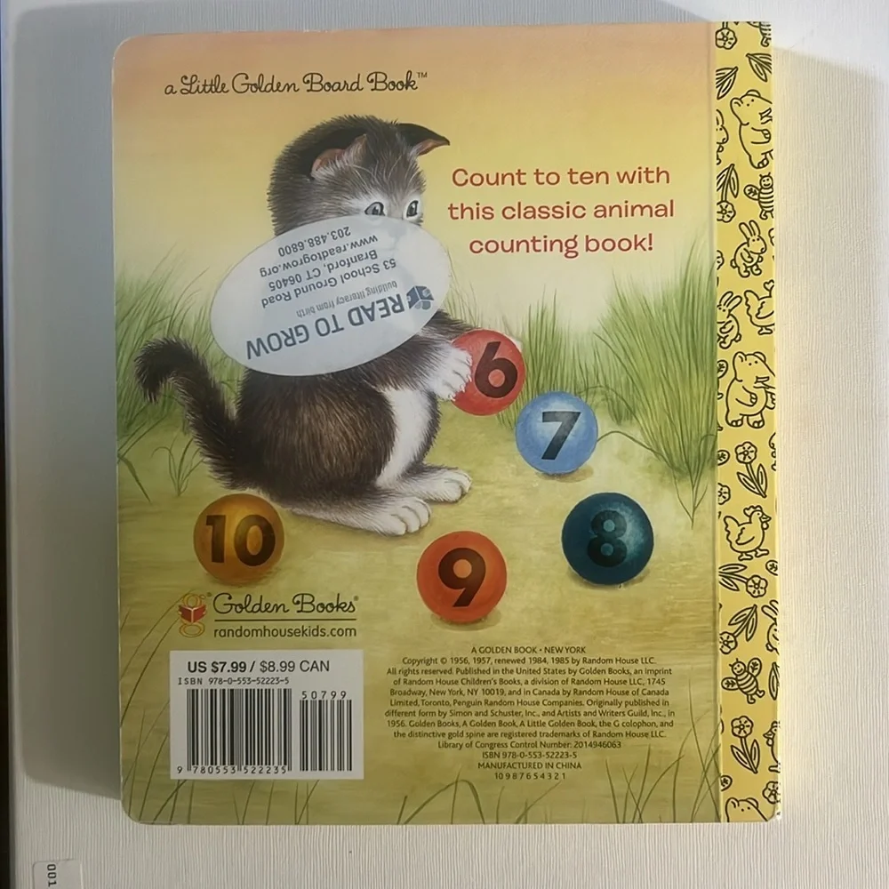 A Little Golden Board Book “My First Counting Book” by Lilian Moore​ - Picture 2 of 4